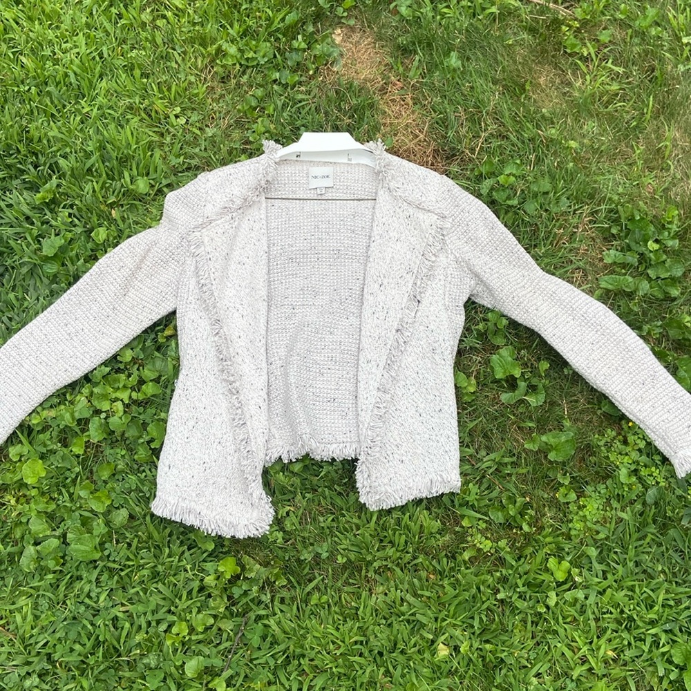 Fringe mix knit jacket from Nic and Zoe